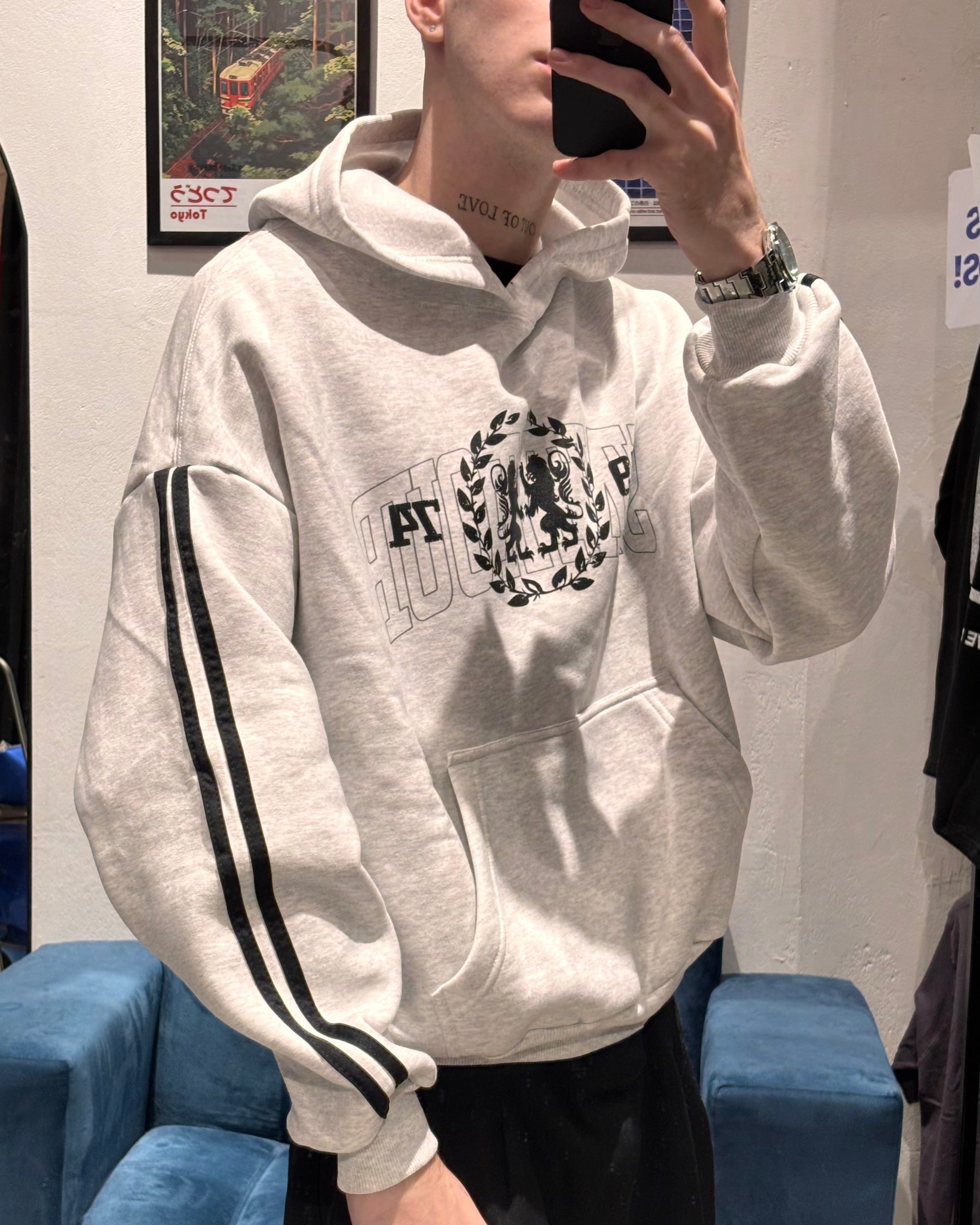 Hoodie Royal Gris Melange