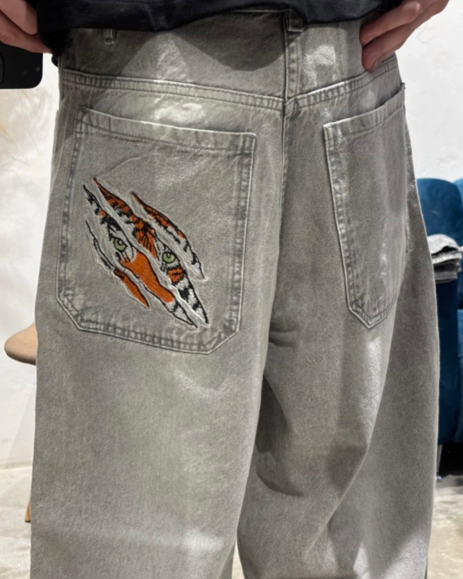 Pantalón Baggy Bordado Bengala