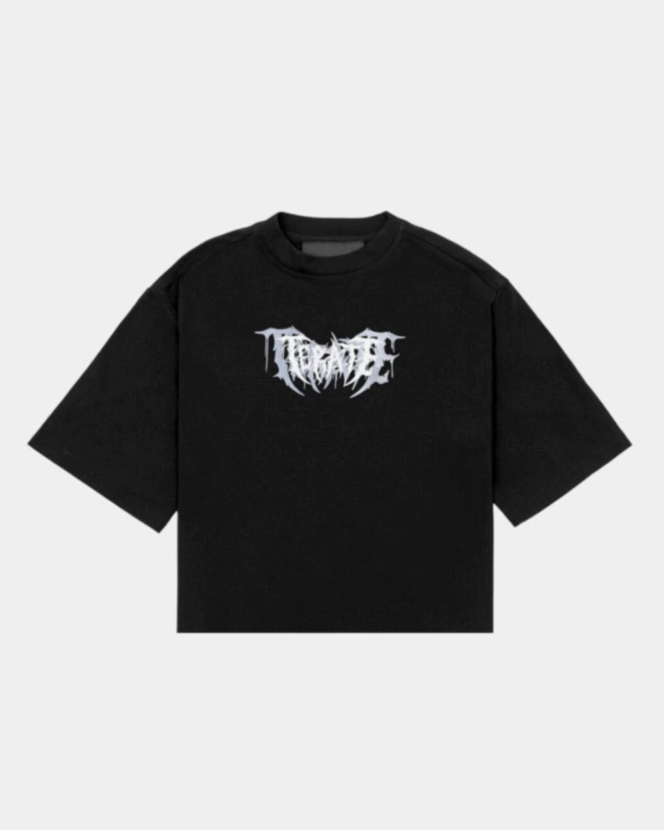Remera Boxy Rebel Negra