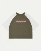 Remera Boxy Riot Verde Oliva