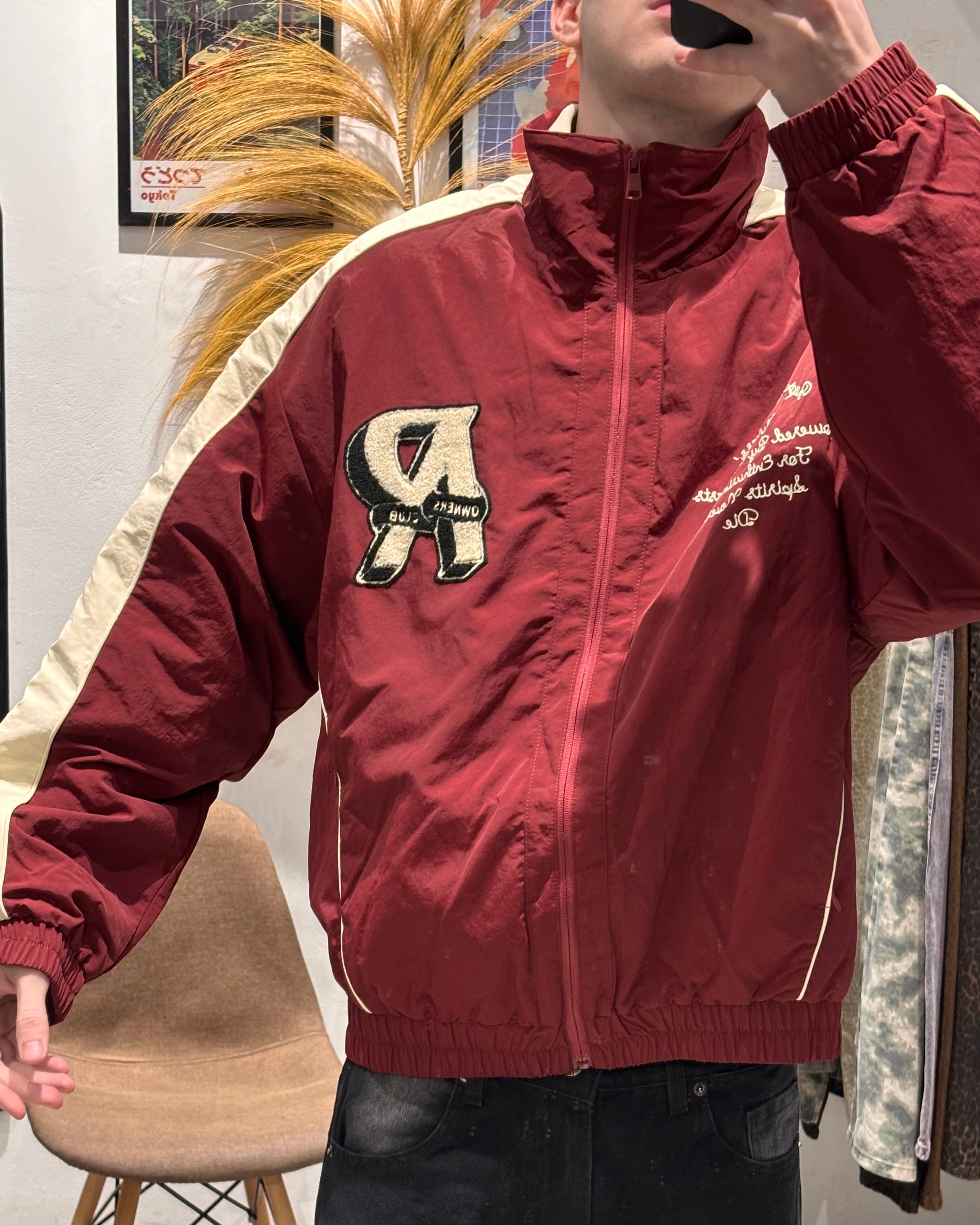 Campera Track Retro Bordó
