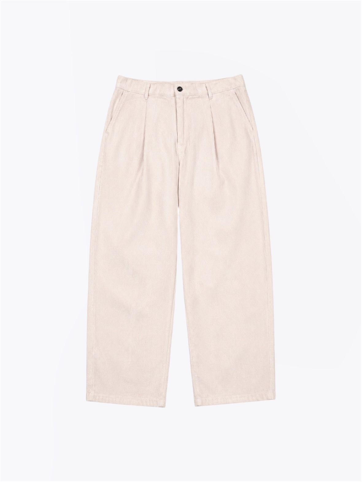 Pantalón Baggy Corderoy Crema