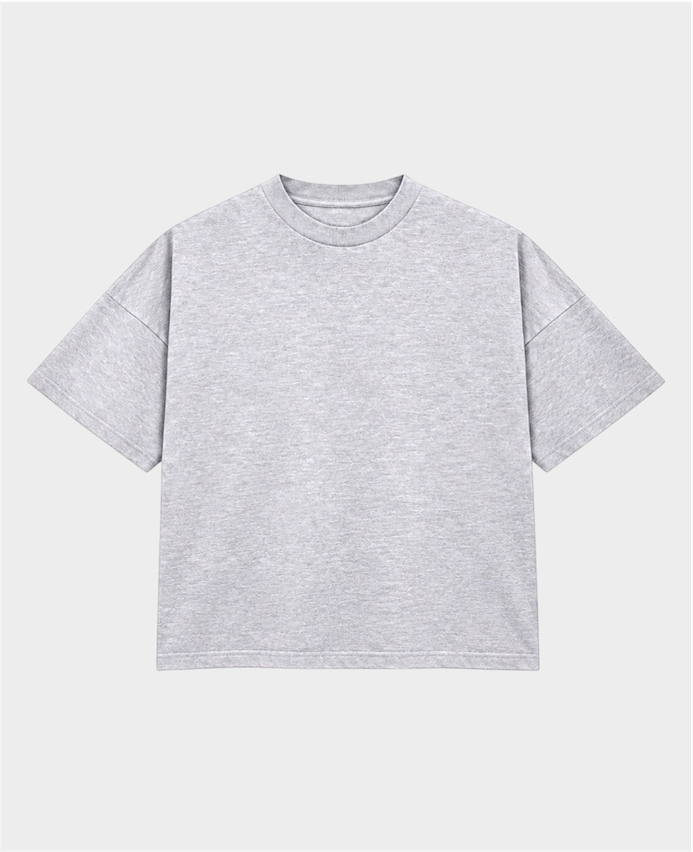 Remera Básica Boxy Gris