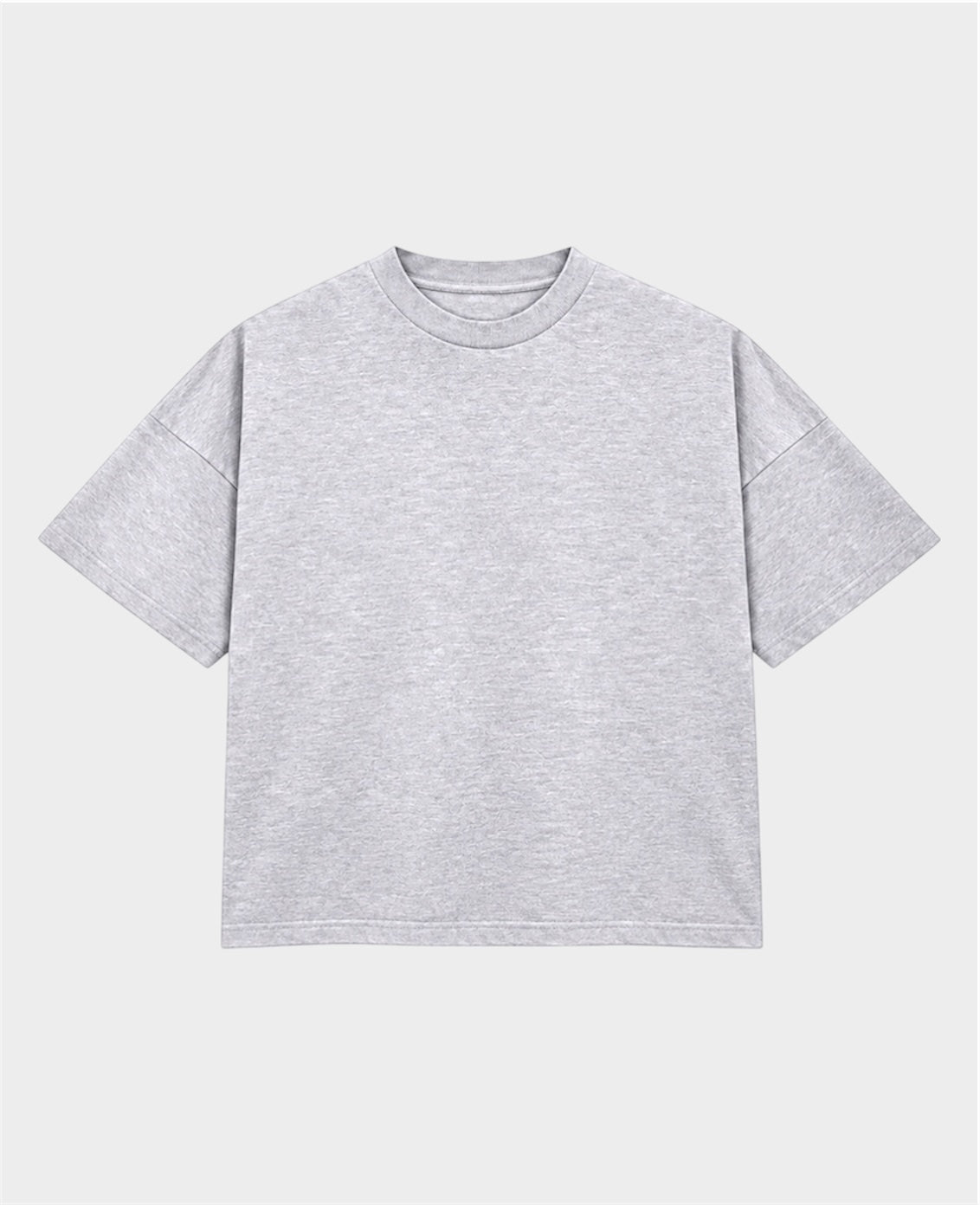 Remera Básica Boxy Gris
