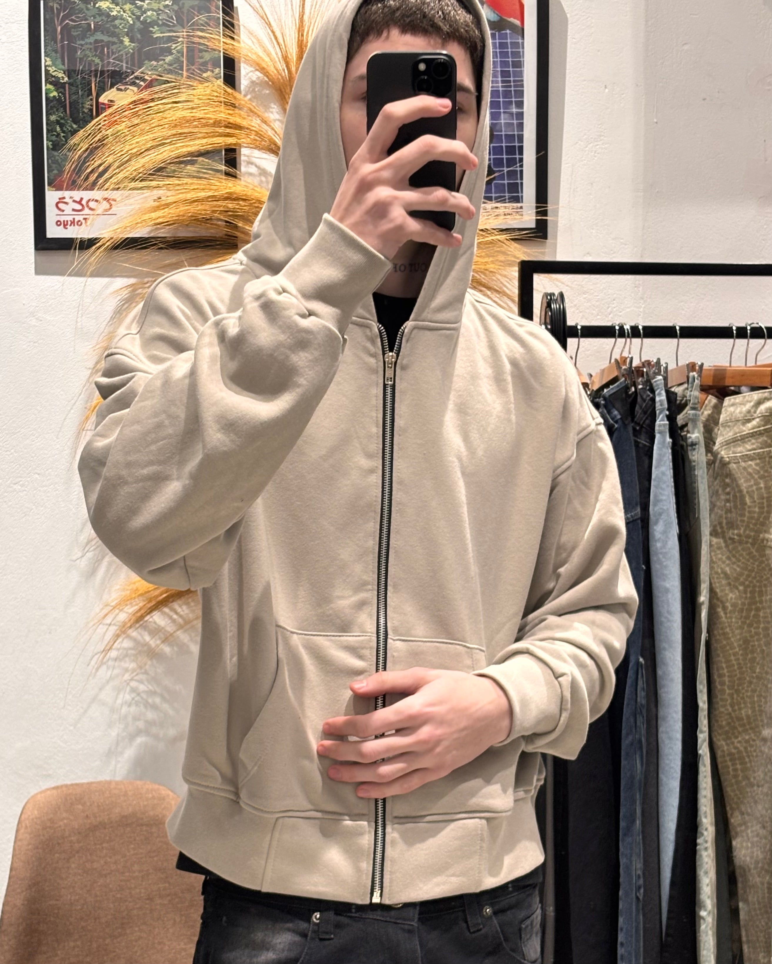 Campera Boxy Beige