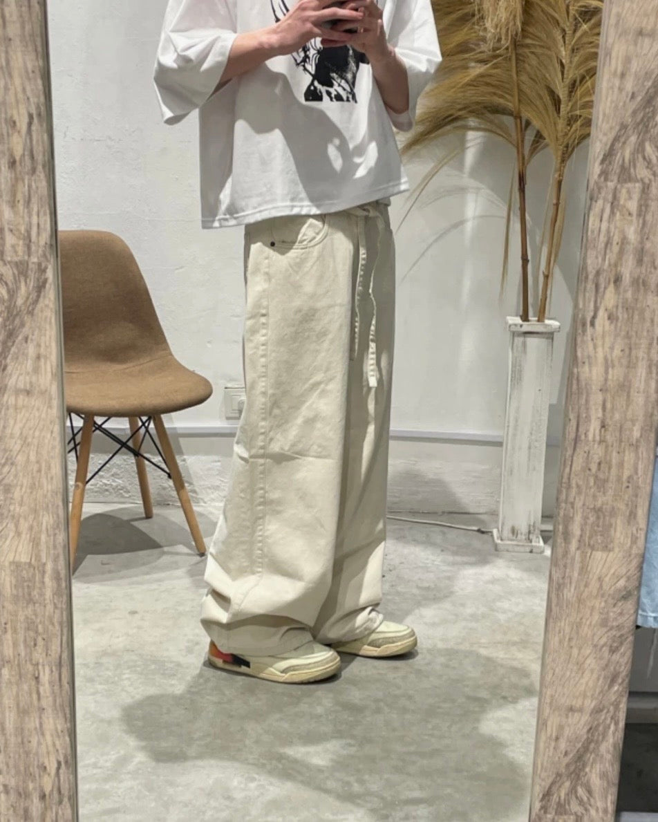 Pantalón Baggy Tokyo Crema