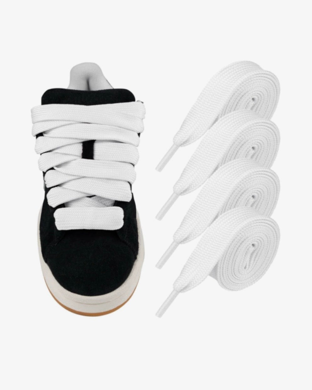 Cordones Chunky Blancos (Par)