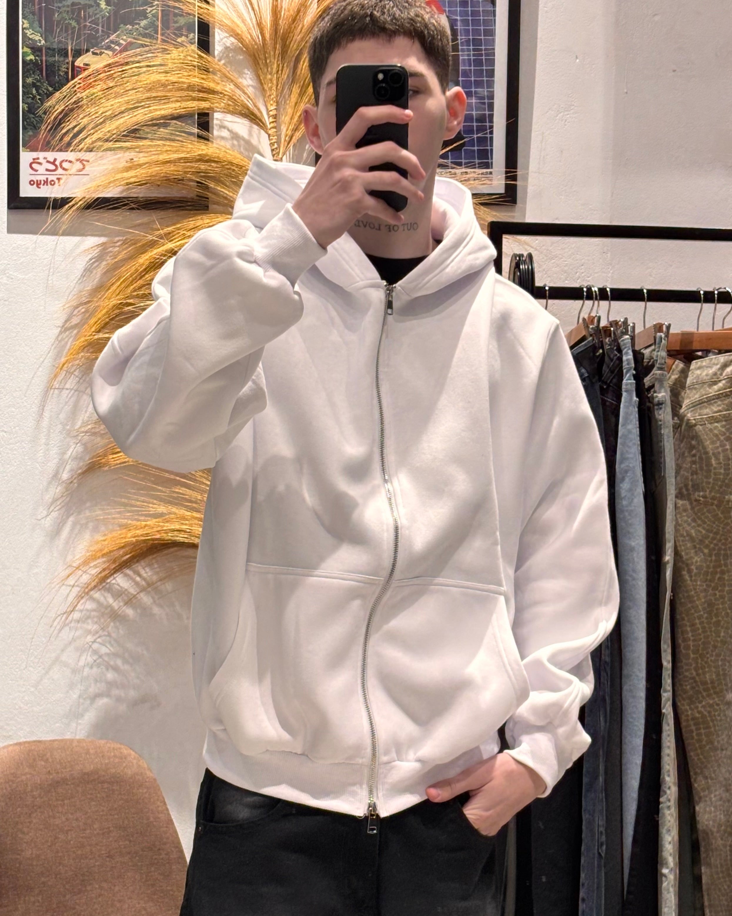 Campera Boxy Blanca