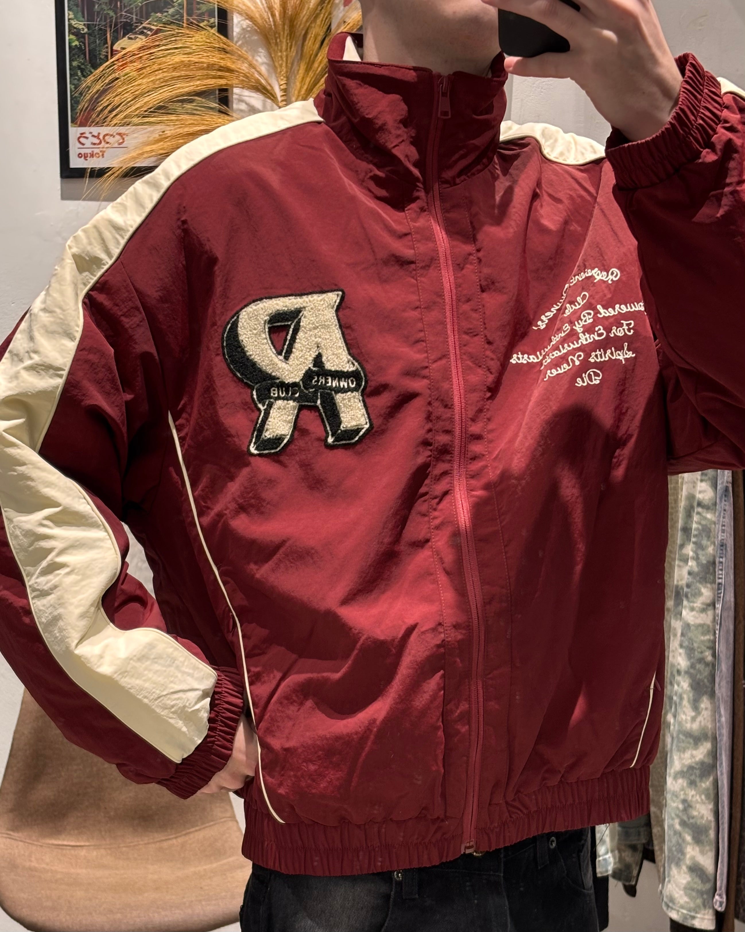 Campera Track Retro Bordó