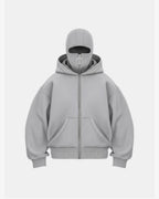 Campera Balaclava Gris Claro