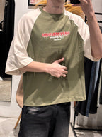 Remera Boxy Riot Verde Oliva