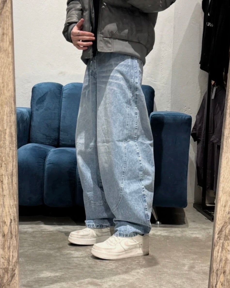 Pantalón Barrel Celeste