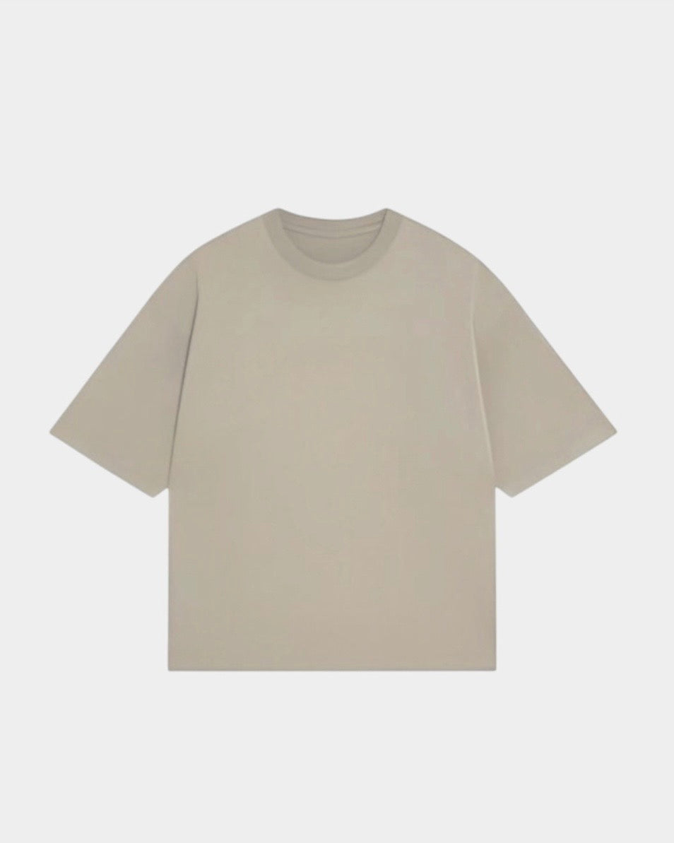 Remera Básica Oversize Crema Premium