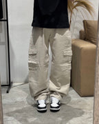 Pantalón Baggy Cargo Beige