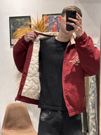 Campera Track Retro Bordó
