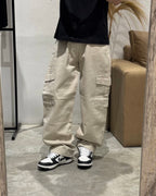 Pantalón Baggy Cargo Beige