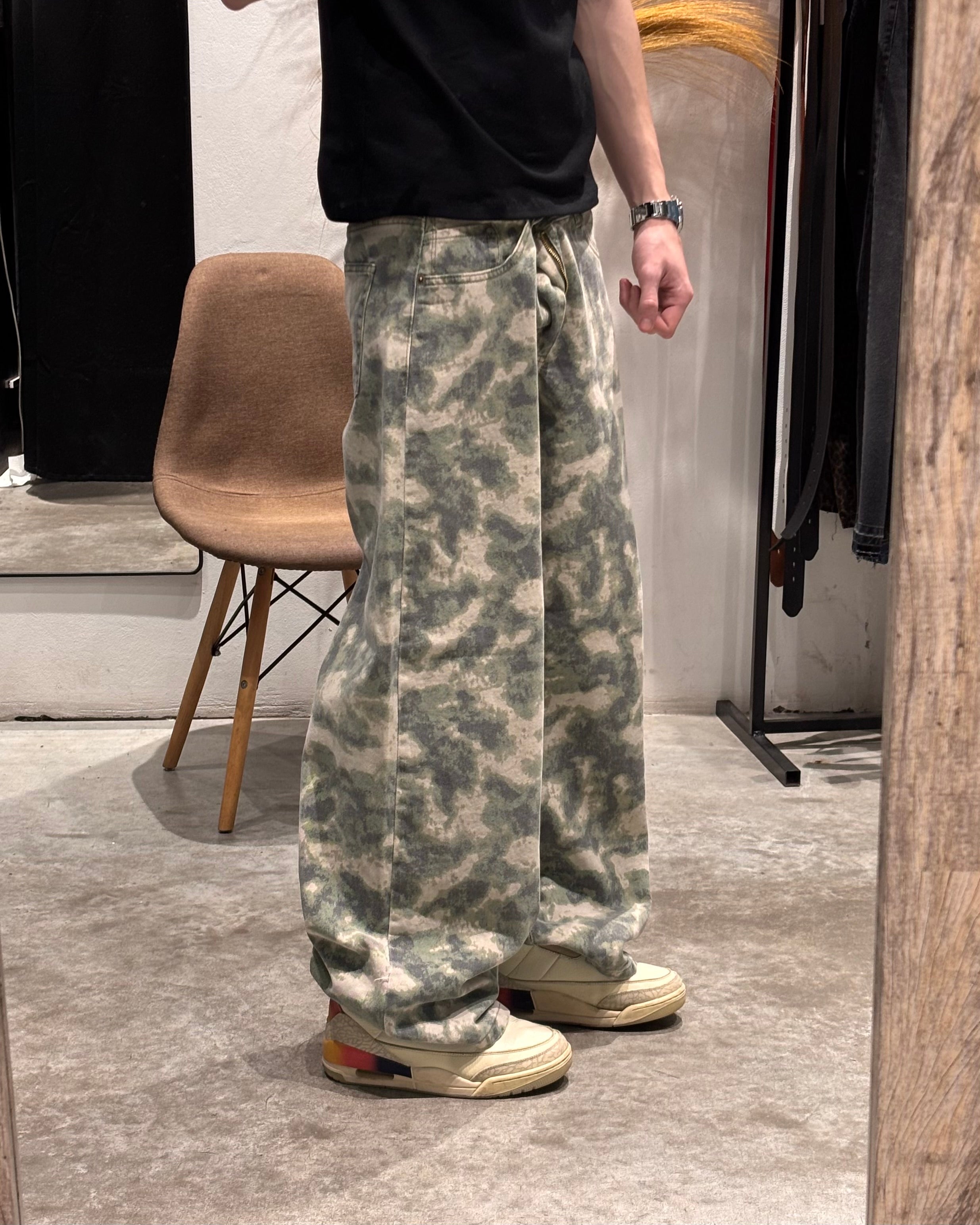 Pantalón Baggy Camuflado Claro