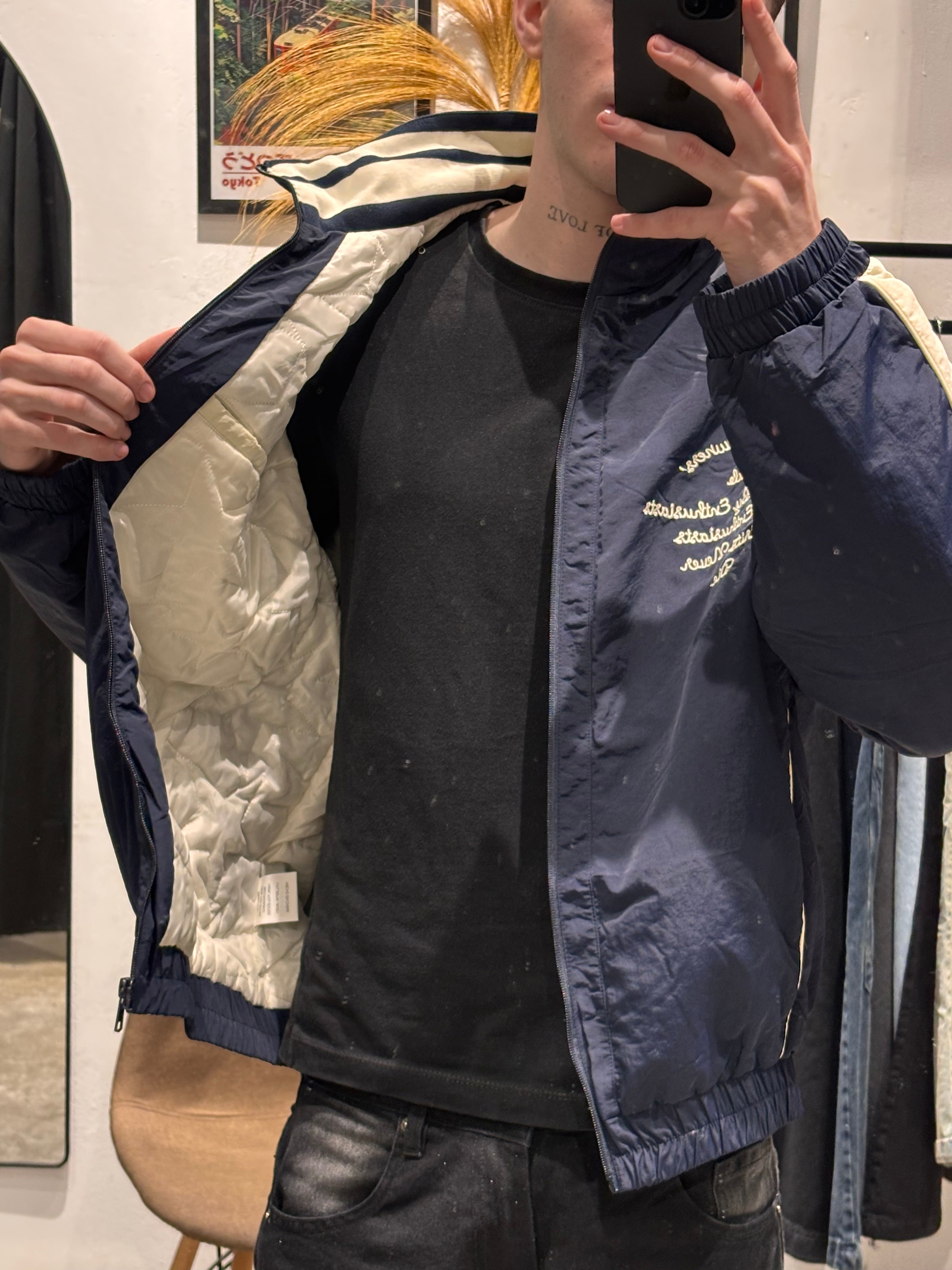 Campera Track Retro Azul