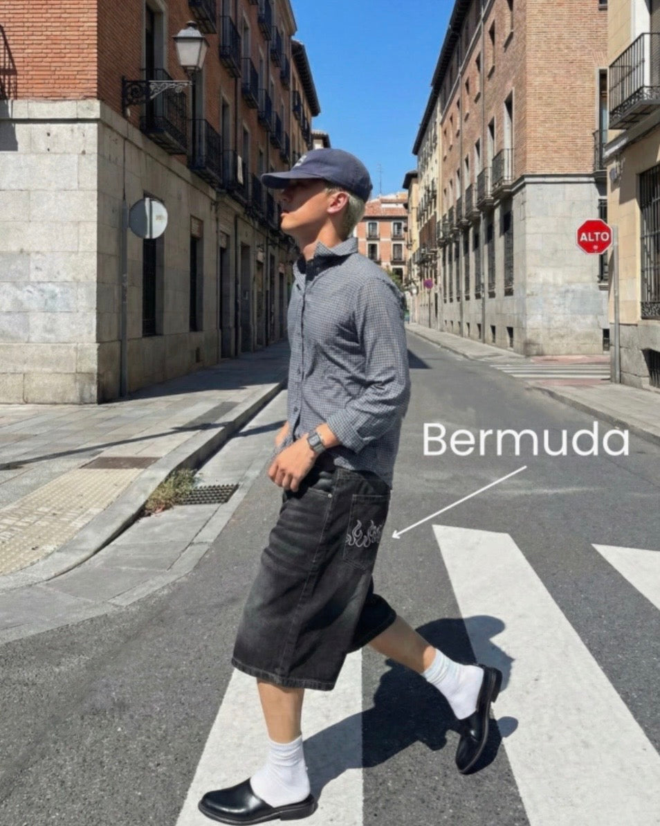 Bermuda Baggy Praga Negra