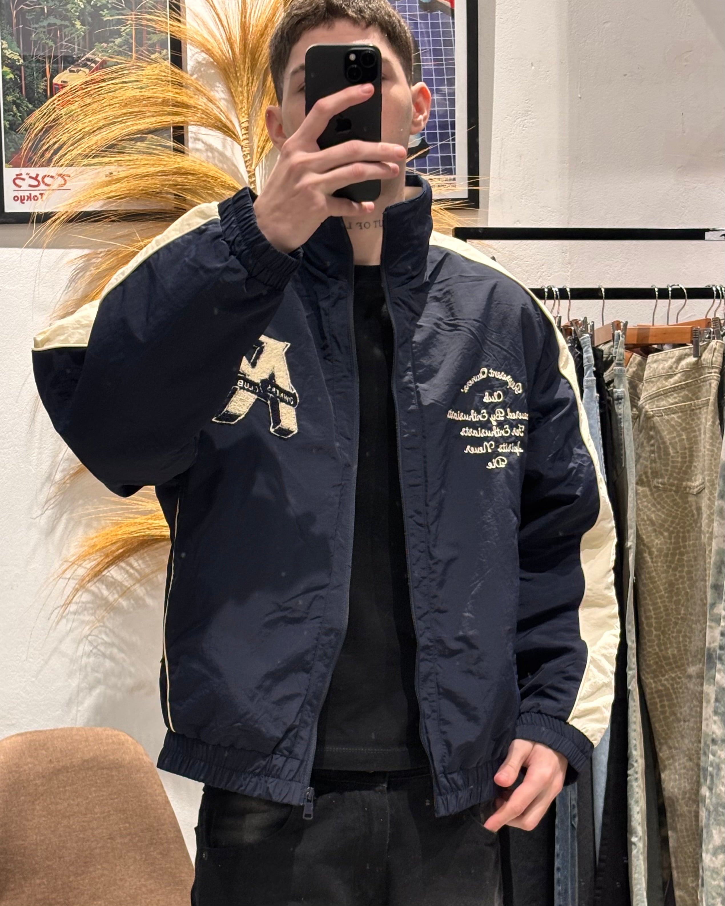 Campera Track Retro Azul