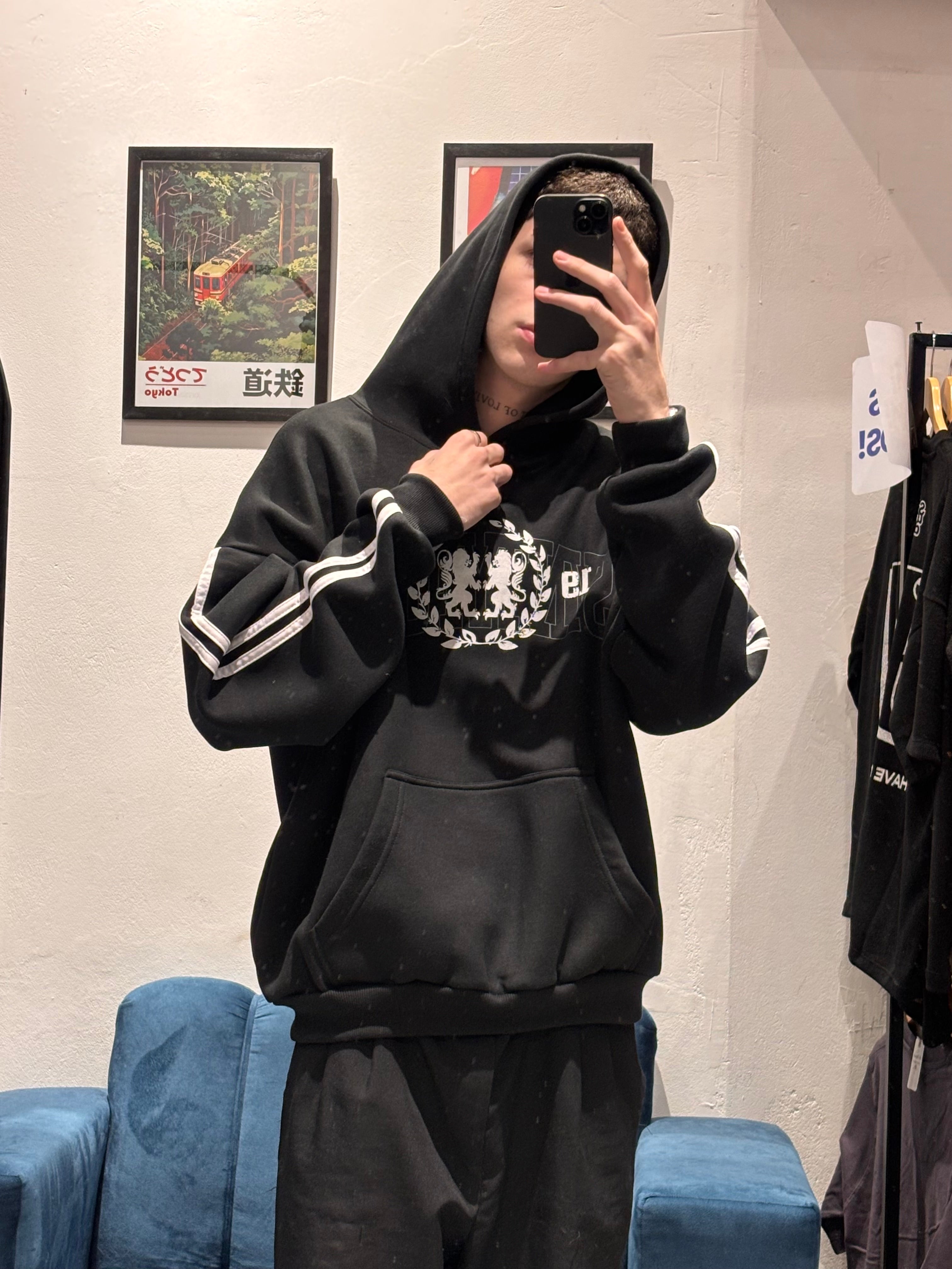 Hoodie Royal Negro