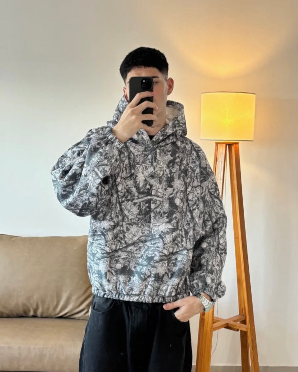 Hoodie Realtree Tono Gris