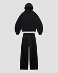 Conjunto De Algodón Soft Negro
