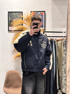 Campera Track Retro Azul
