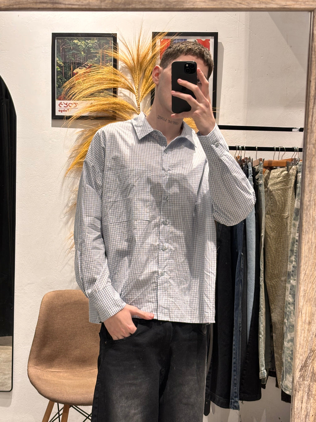 Camisa Oversize Celeste Milan