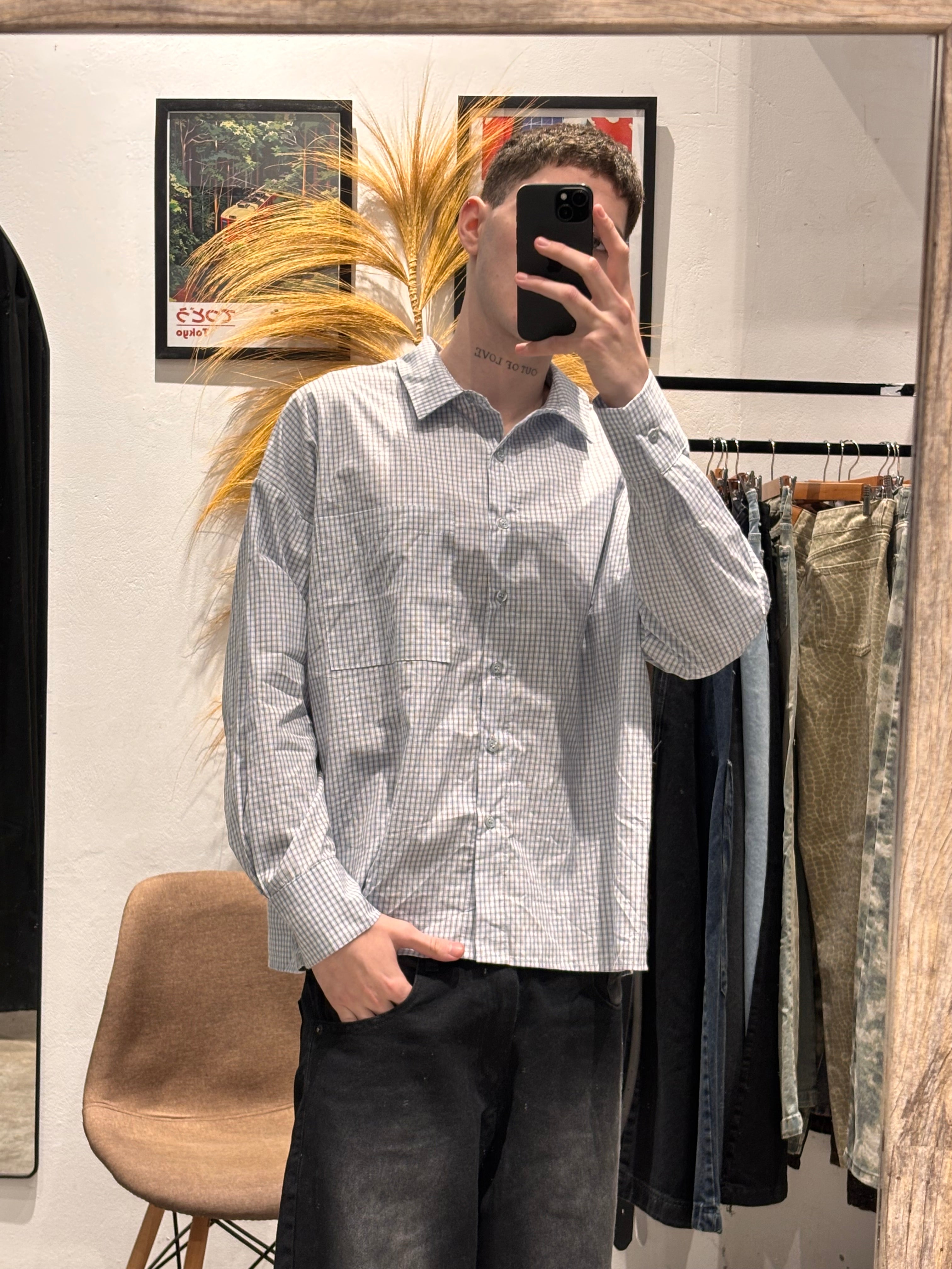 Camisa Oversize Celeste Milan