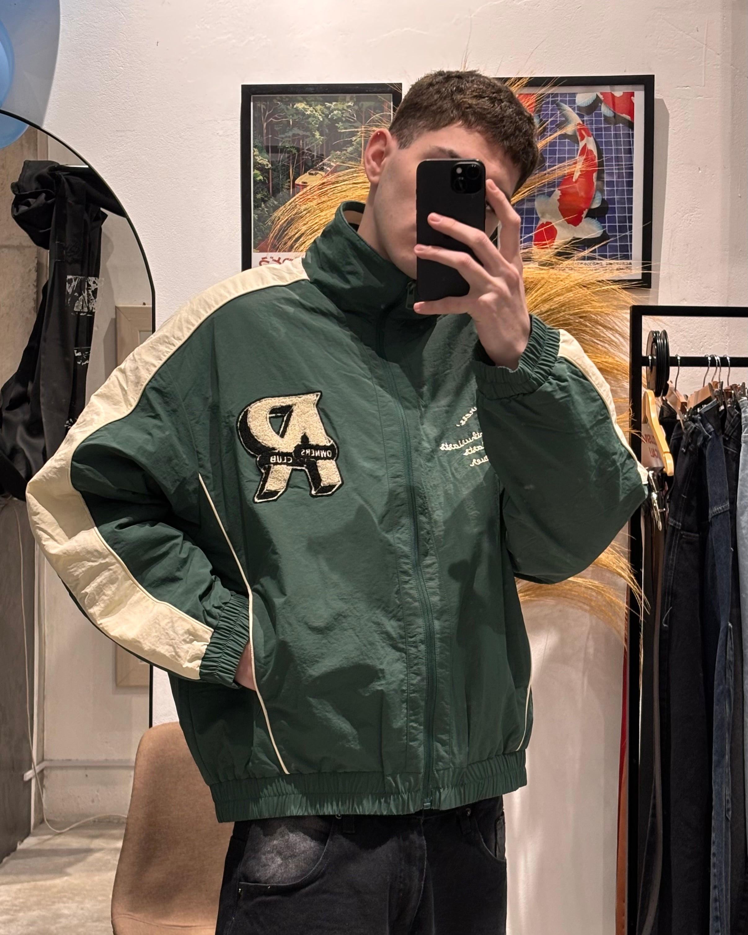 Campera Track Retro Verde