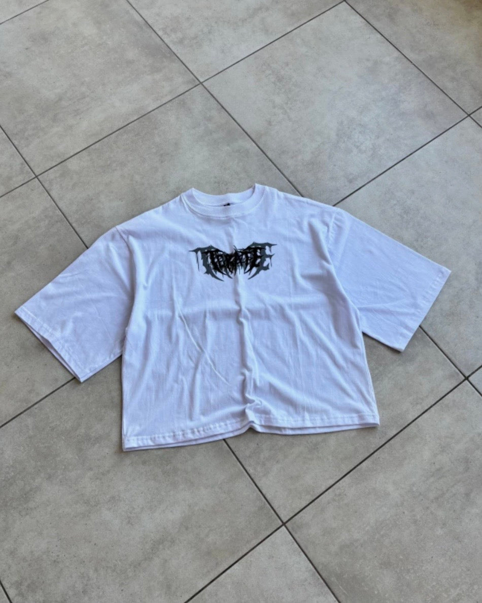 Remera Boxy Rebel Blanca