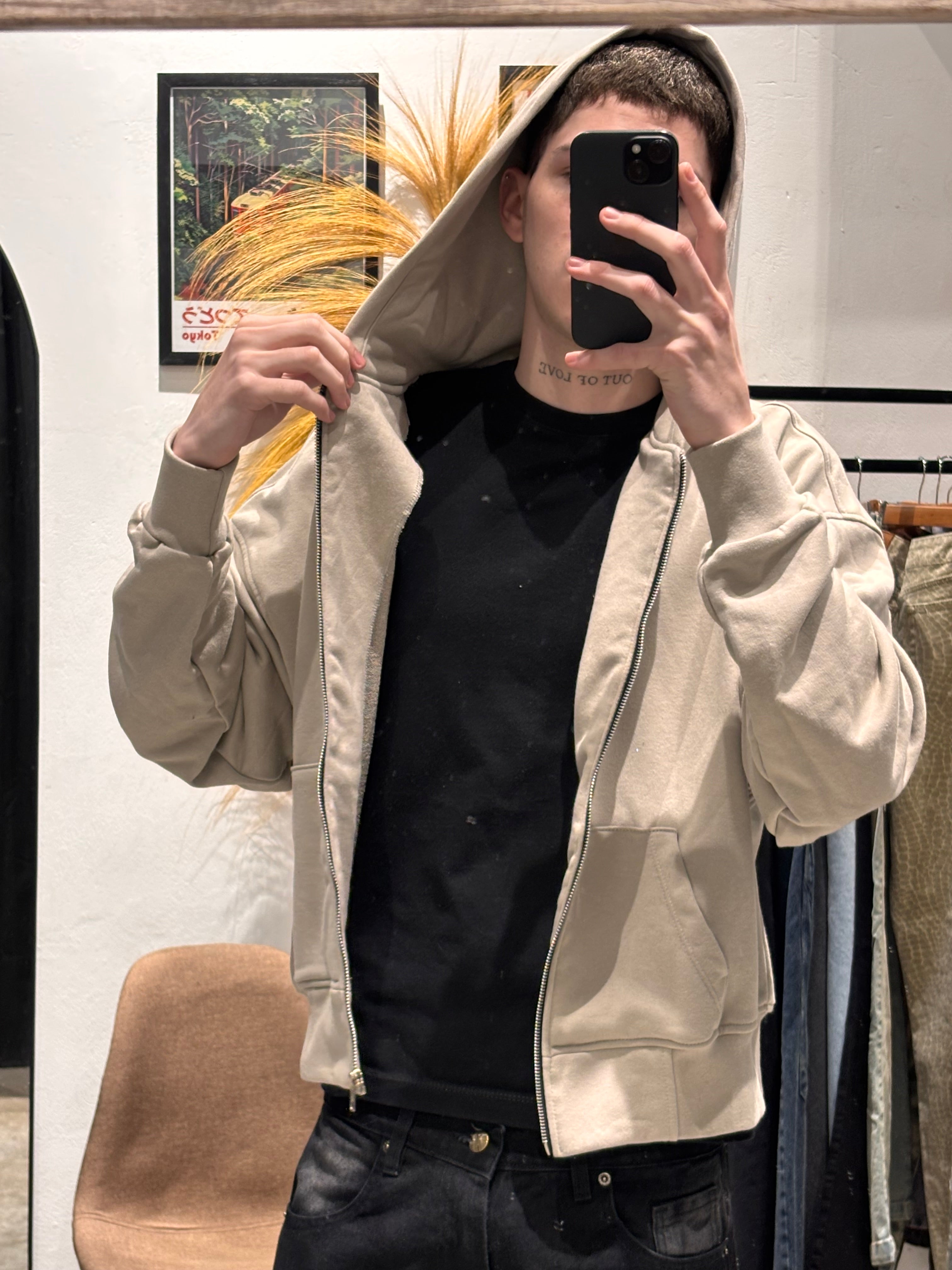 Campera Boxy Beige
