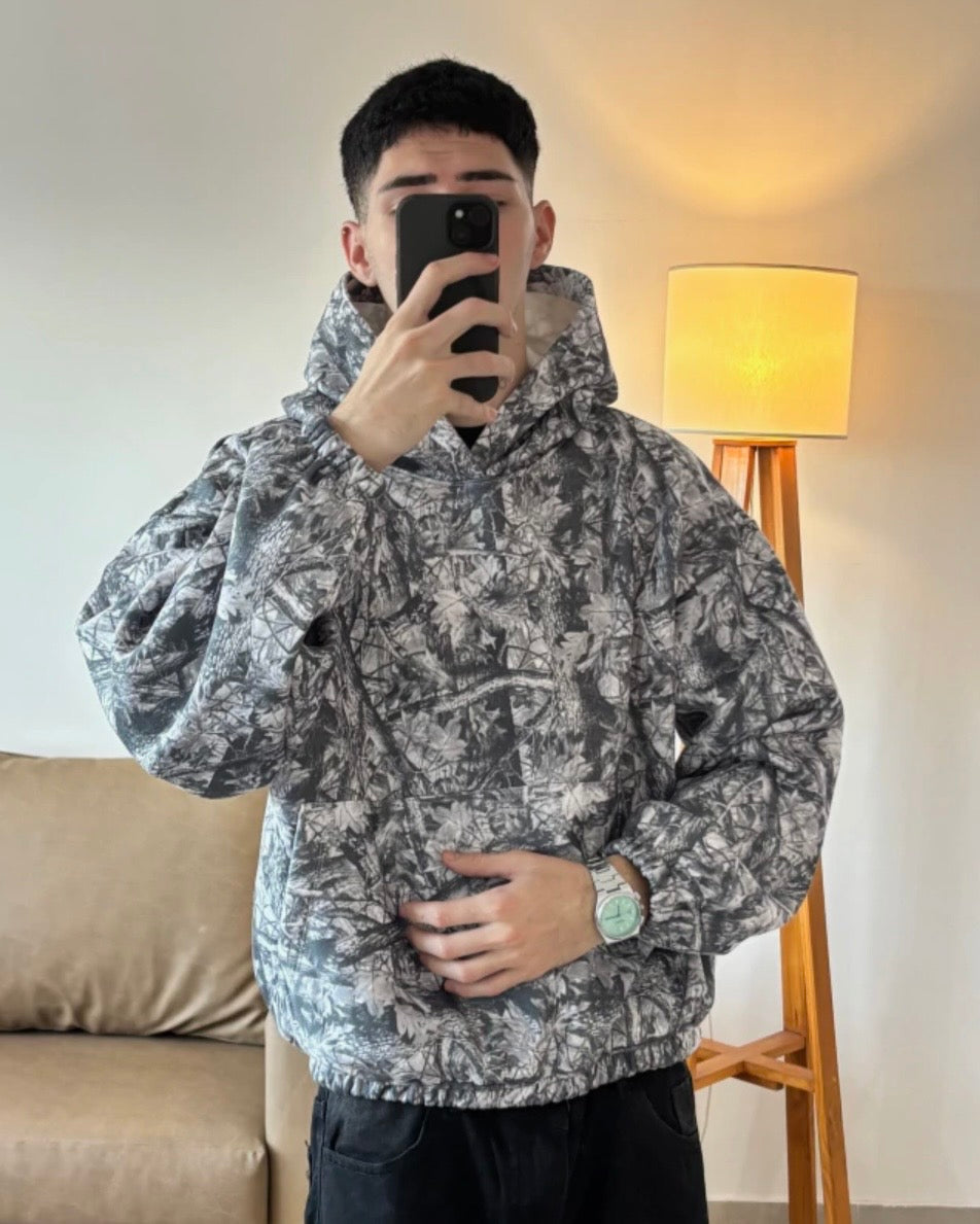 Hoodie Realtree Tono Gris