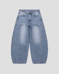Pantalón Barrel Celeste