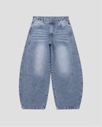 Pantalón Barrel Celeste