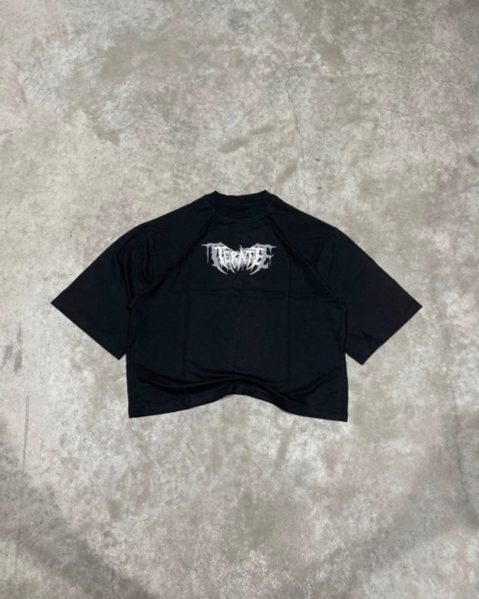 Remera Boxy Rebel Negra