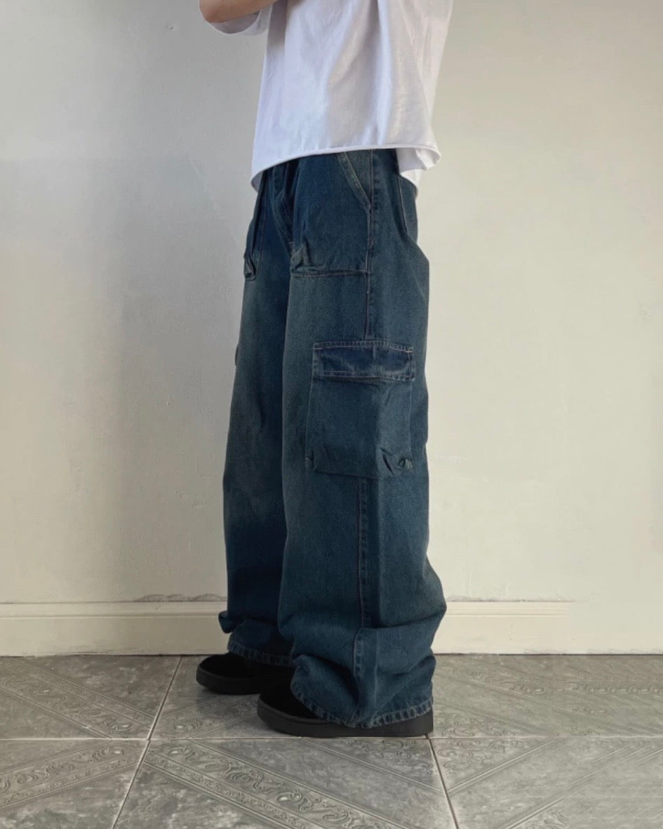 Pantalón Cargo Océano Oscuro
