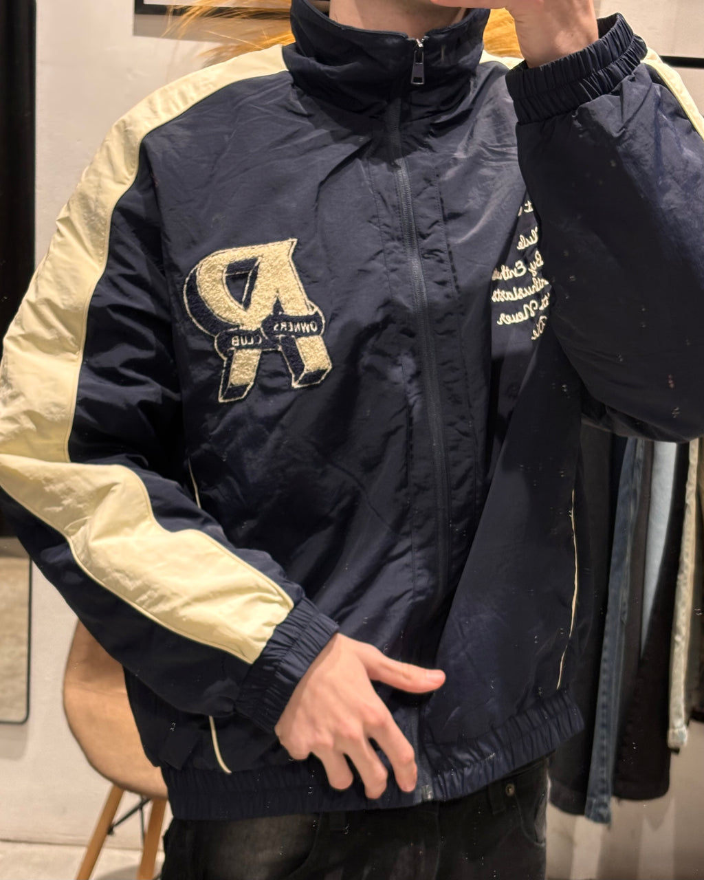 Campera Track Retro Azul