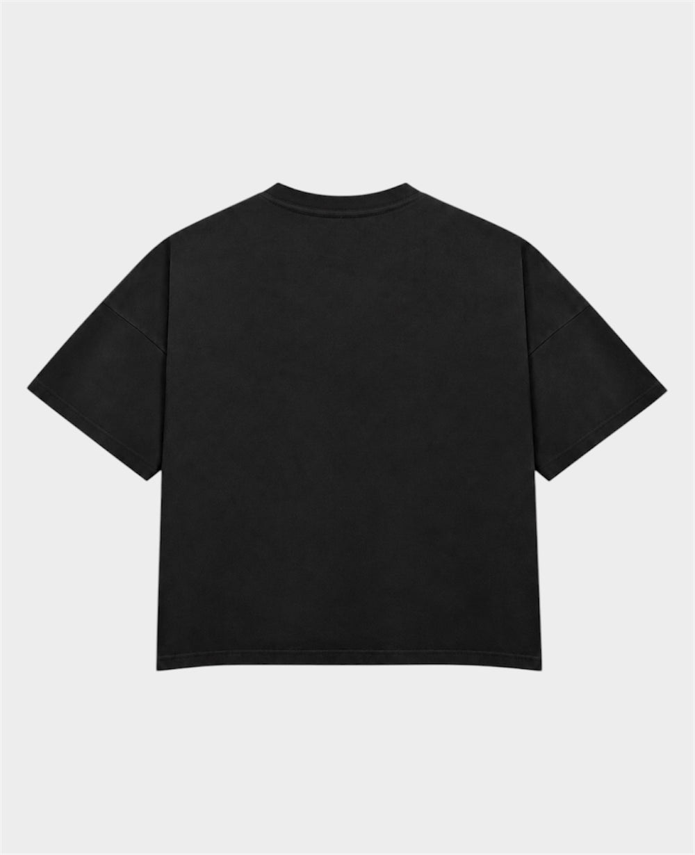 Remera Básica Boxy Negra