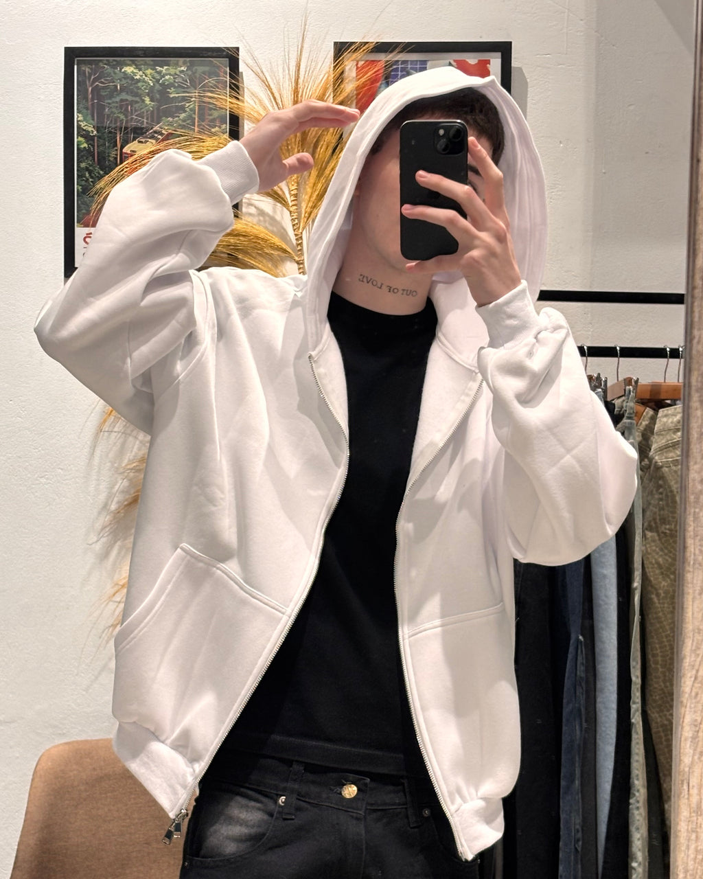 Campera Boxy Blanca