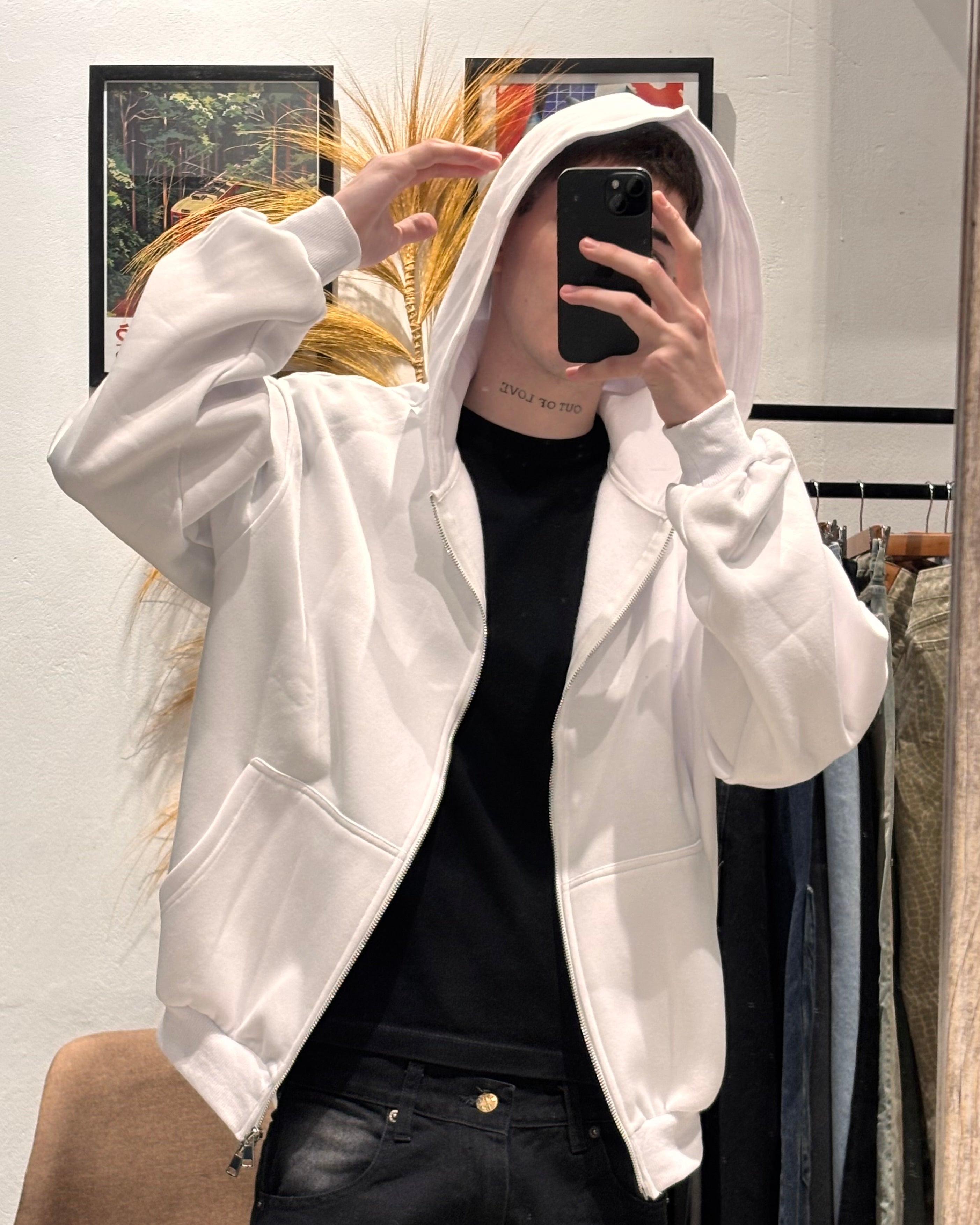 Campera Boxy Blanca
