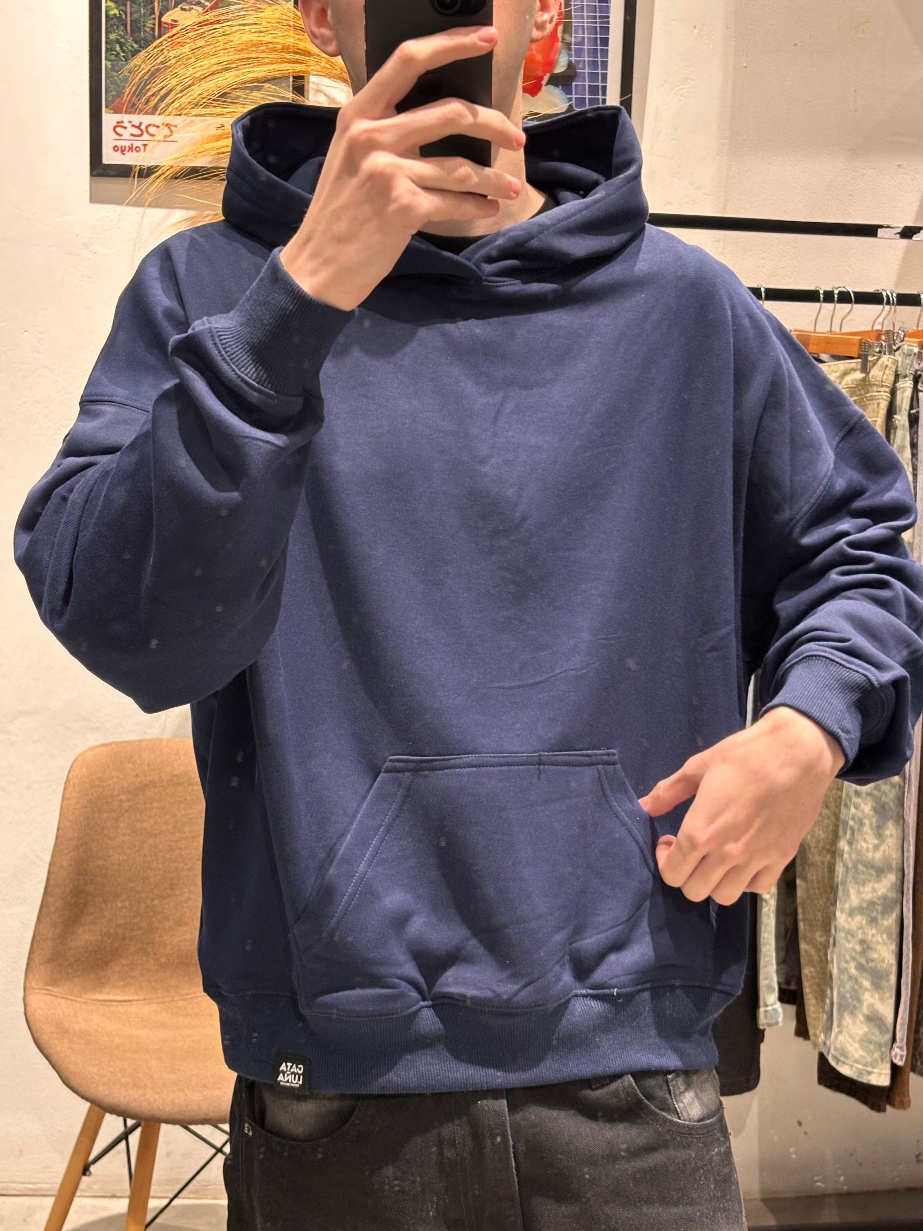 Hoodie Rústico Essentials Azul Marino
