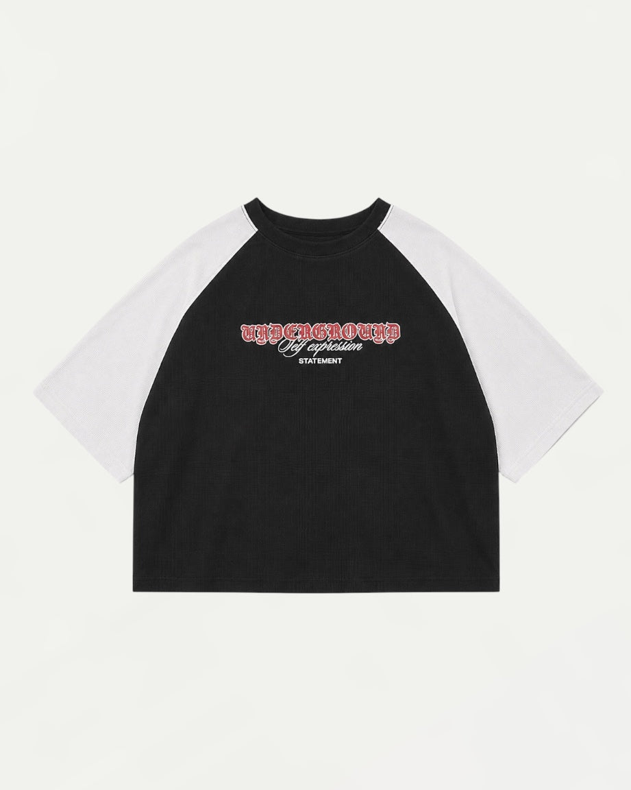 Remera Boxy Riot Negra
