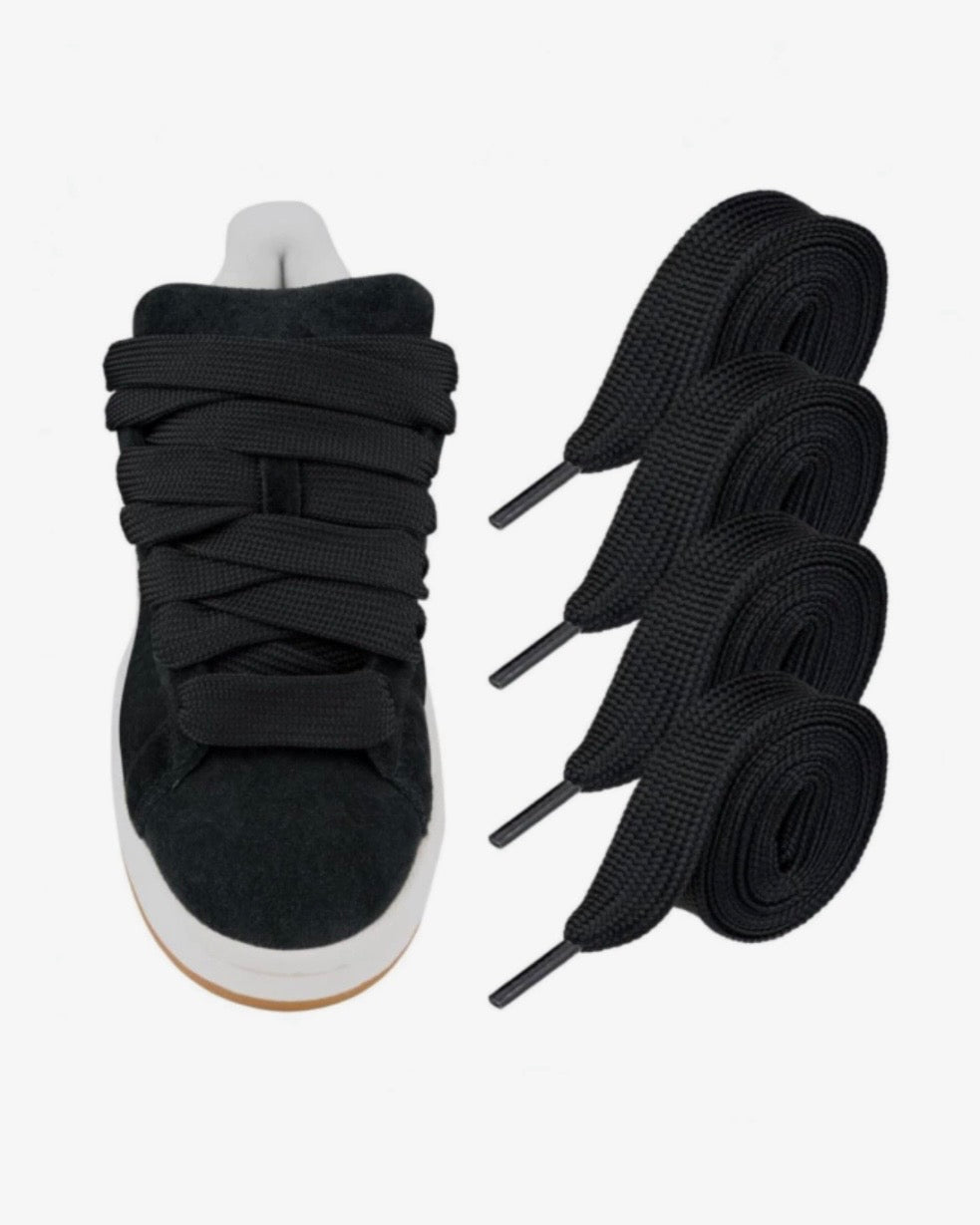 Cordones Chunky Negros (Par)