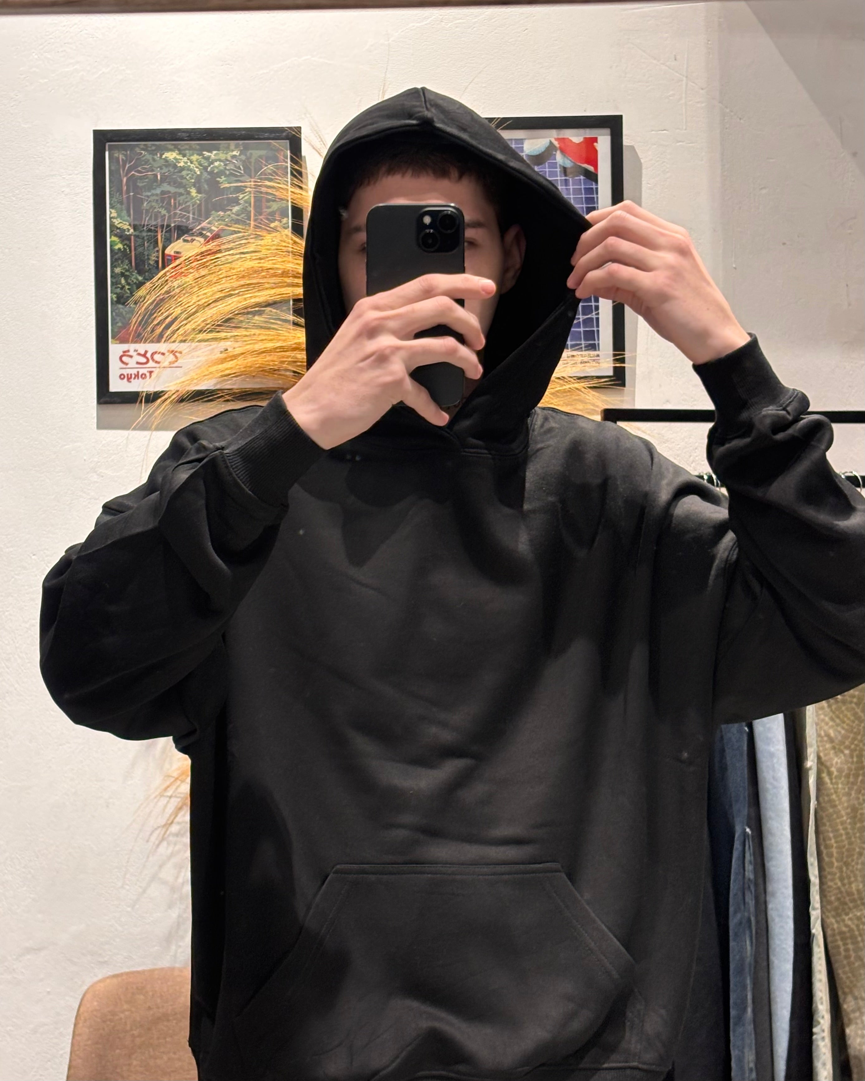 Hoodie Rústico Essentials Negro