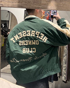 Campera Track Retro Verde
