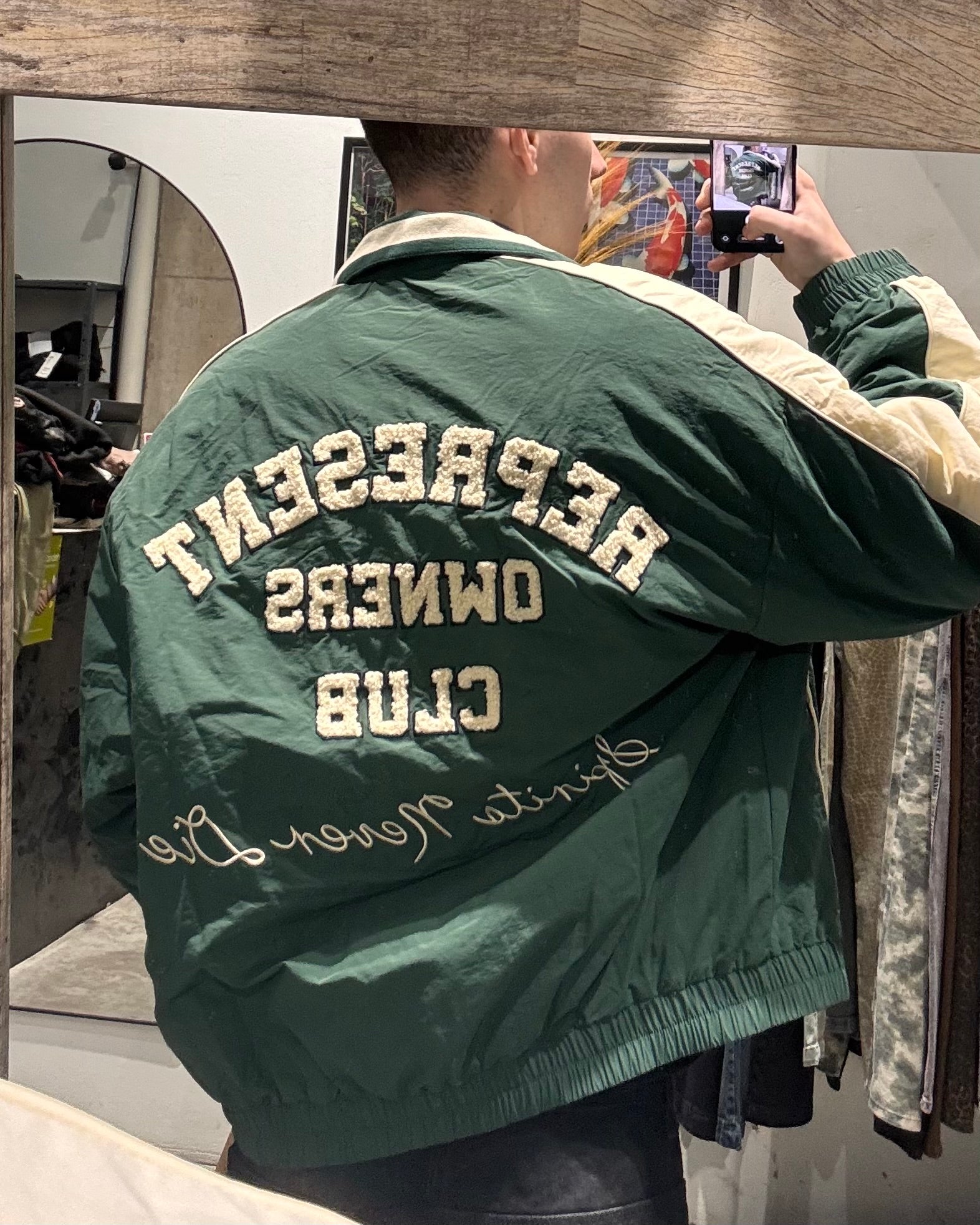 Campera Track Retro Verde