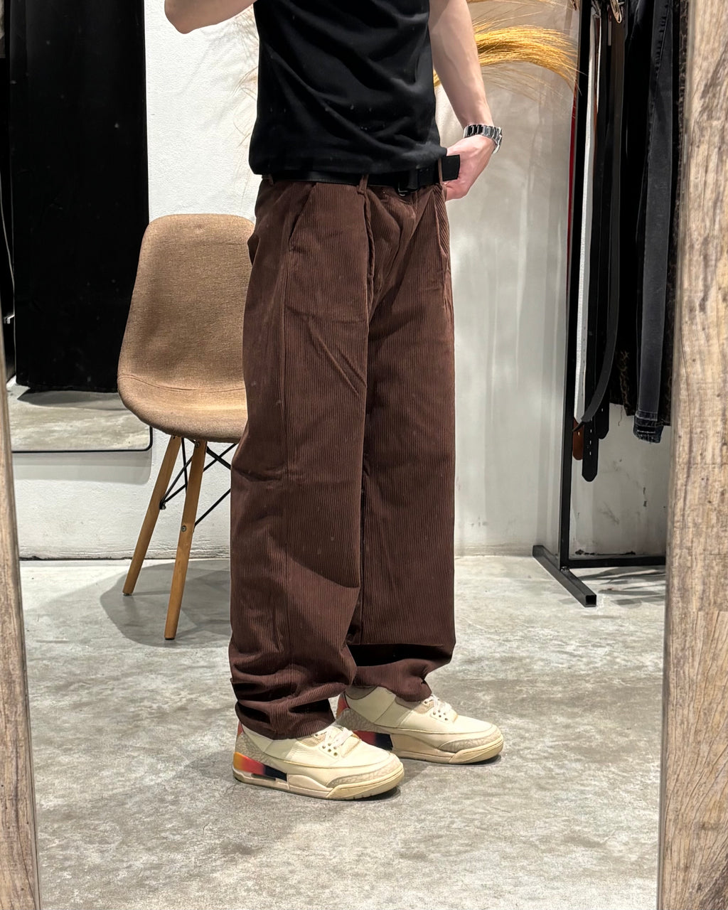 Pantalón Baggy Corderoy Marrón