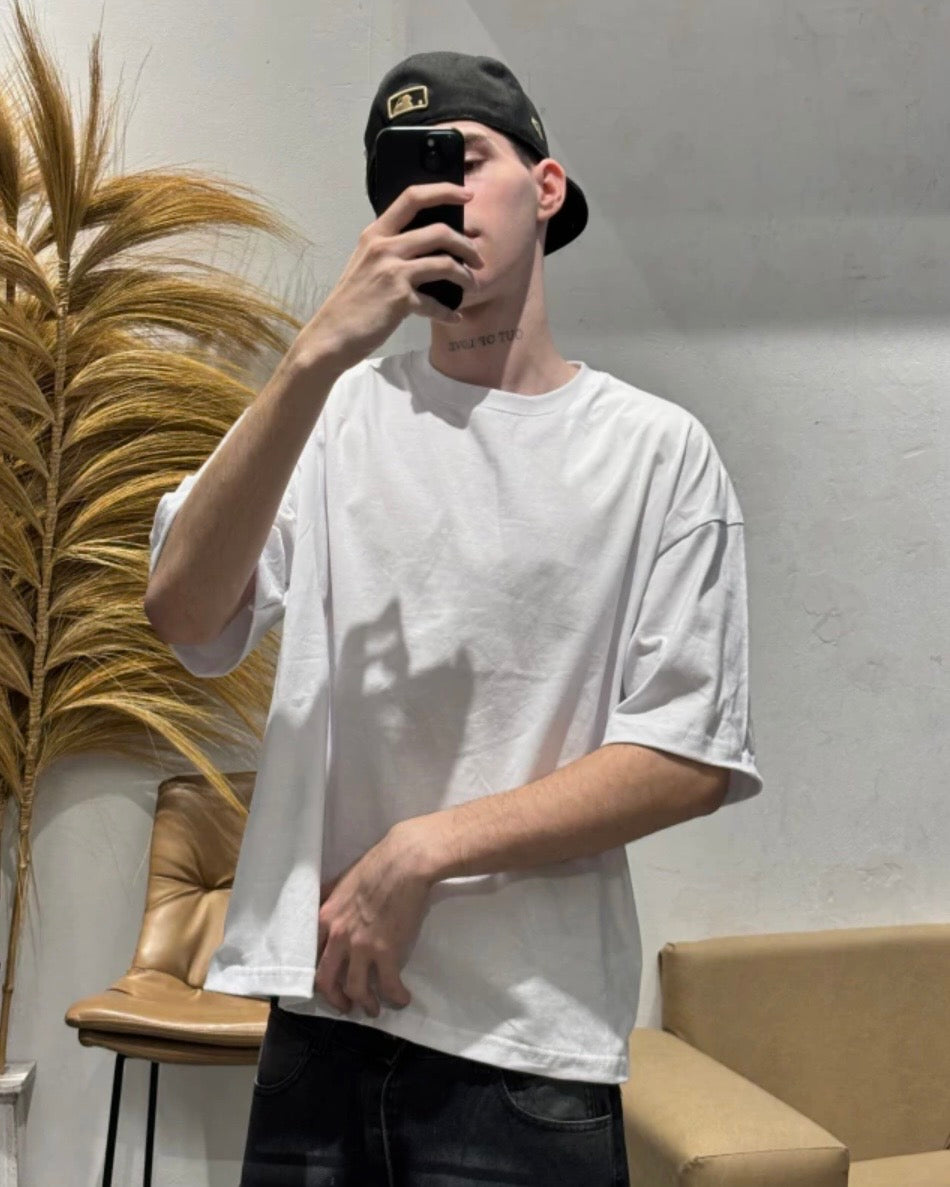 Remera Básica Boxy Blanca